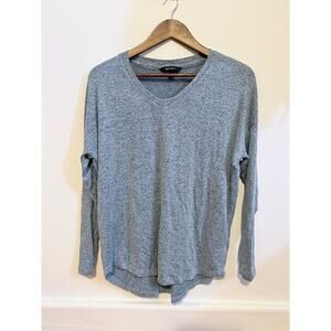 Well Worn Womens Blue Oversized V Neck Sweater Size Medium